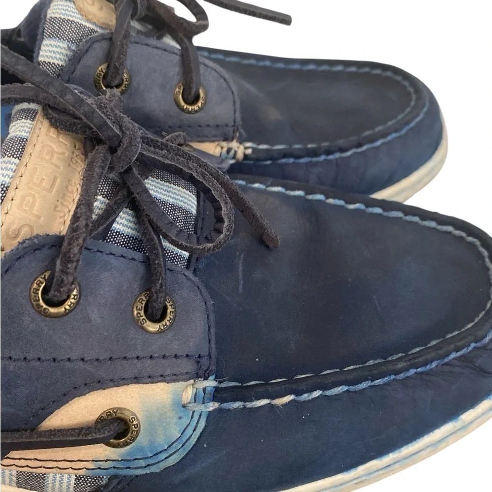 Sperry Womens Bluefish Striped Preppy Boat Shoes